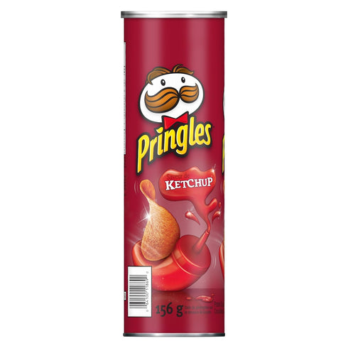Pringles Potato Chips, Ketchup, 156 Grams/5.50oz, Imported from Canada