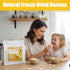 Egcina 12oz (340g) 100% Freeze Dried Bananas Crispy Banana Chips, Lightly Sweet, Real Fruit Snack Resealable Bag