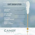 36 Candy Envy - Silver Caf Sugar Sticks Mini Rock Candy - Individually Wrapped Silver Treats - Original Sugar Flavored