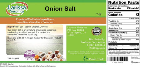 Larissa Veronica (1 oz, 526806) Onion Salt ZIN:
