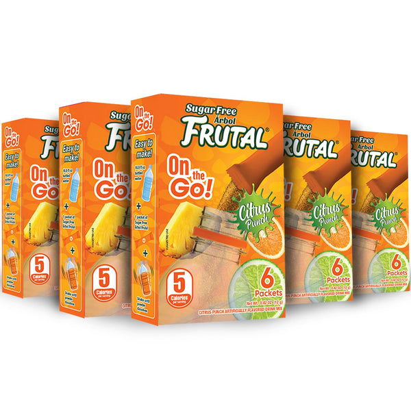 Frutal On-The-Go! | Powdered Drink Mix Citrus Punch Flavored - Sugar Free!