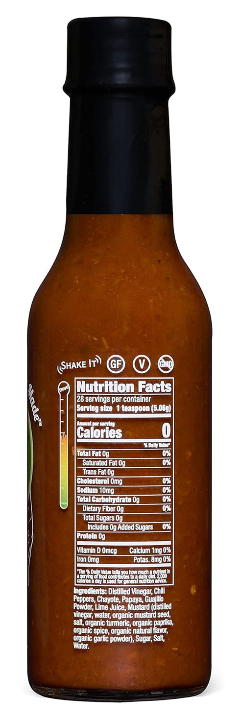 Grandma's Trini Pepper Sauce - Hot Heat Hot Sauce - Vegan - Gluten Free - Non-GMO - Low Sodium - Low Carb - Fabulous Flavor and Kick - Woman Owned - Black Owned - Veteran Owned - 5 oz Bottle