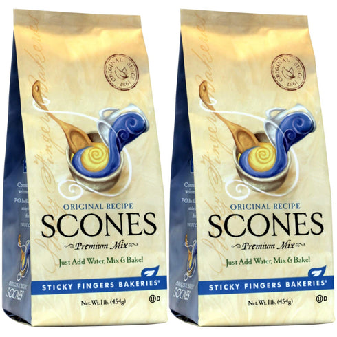 English Scone Mix, Original Flavor - Easy to Make Fresh Baked Scones, Makes 12 Scones (2pk)