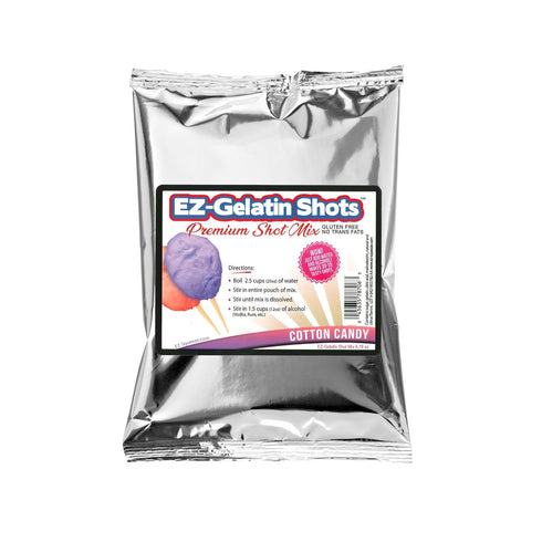 Cotton Candy Jello Shot Mix, 6.78 oz - Premium Gluten-Free, Easy to Make for Adult New Year Party Supplies