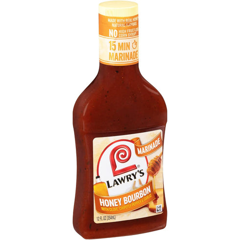 Lawry's Honey Bourbon with Clove, Chipotle Pepper & Garlic Marinade, 12 fl