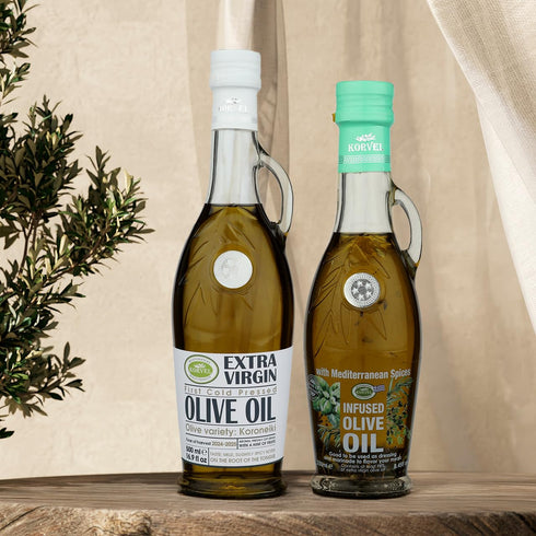 KORVEL Greek Olive Oil Gift Set Extra Virgin Olive Oil 500ml (16.9