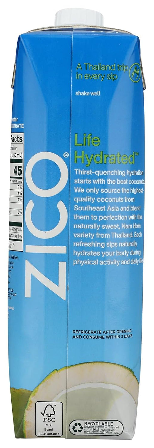 1 Zico - Pure Premium Coconut Water Natural - Liter