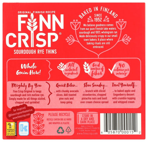 7 OZ (Pack 3) Finn Crisp Original Crisp Bread
