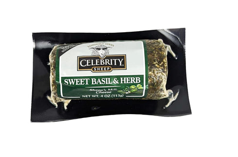 Generic Sheep Milk Cheese with Sweet Basil & Herbs 4 oz (Pack of