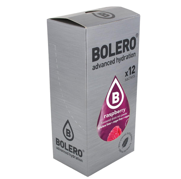 Bolero Sugar Free Drink Mix Packets Raspberry Fruit Flavors | 36 Small Sachets Powdered Flavored Water