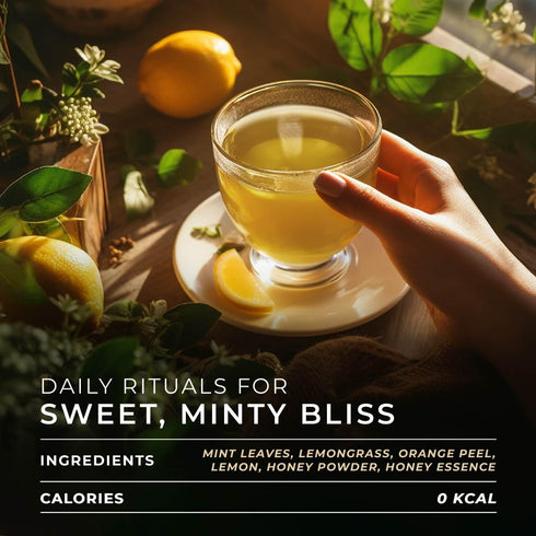 (16 Count)- Gya Tea Co Honey Citrus Mint Herbal Tea Pod Decaf Wellness Tea for Body Comfort & Relaxing