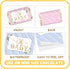 JIAYINGQI 50 Count Flower Oh Baby Mini Chocolate Bar Wrappers, Baby in Bloom Candy Bar Label, First Birthday Stickers