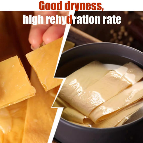 2 Packs 138g/4.86oz Pack (Pack 2) Dried Tofu Skin Handmade Bean Curd Sheets, Chinese Youdoupi, Soy Products, Vegetarian