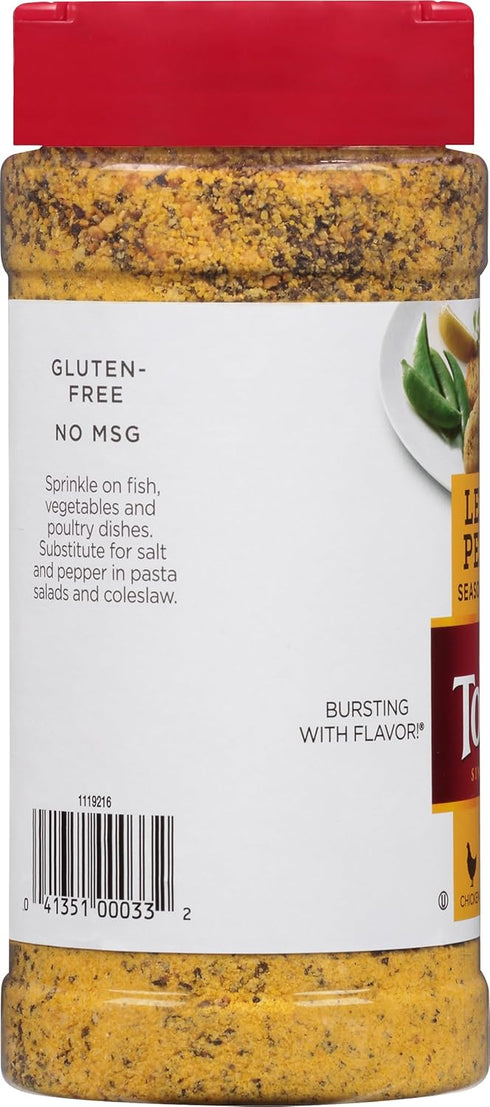 Tone's Lemon Pepper Seasoning Blend, 12.75 Ounce