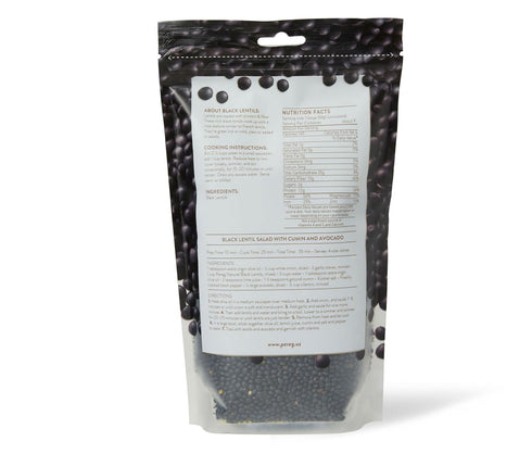 16 Oz Whole Black Lentils - - Beluga Lentils - Black Masoor Daal - Ideal for Enriching Stews, Curries, Tacos & Soups