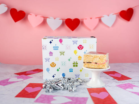 3" Roses & Charms Love Shower Gift Box by Send A Cake Ready to Gift, No Assembly Required with Music, Sweet Caramels