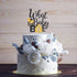 What Will Baby Bee Gender Reveal Cake Topper - Gold Glitter Bumble Honey Bee Honeycomb Cake Décor for Baby Shower