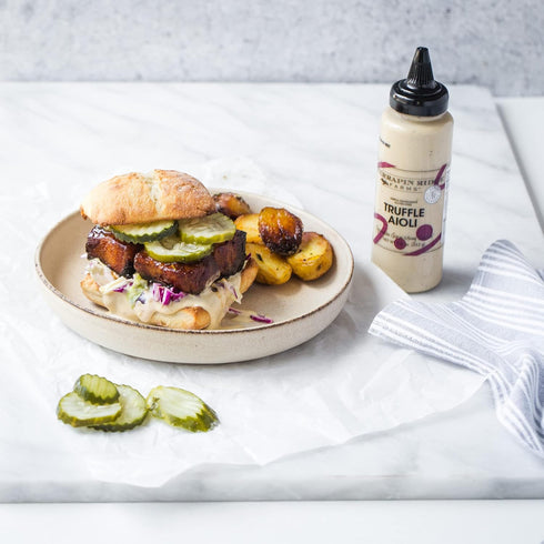 7.5 oz Terrapin Ridge Farms Truffle Aioli Gourmet Aioli for Sandwiches, Fries, Roasted Vegetables & More Squeeze Bottle