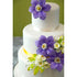 3 Count Global Sugar Art Clematis Sugar Cake Flowers, Light Purple, by Chef Alan Tetreault