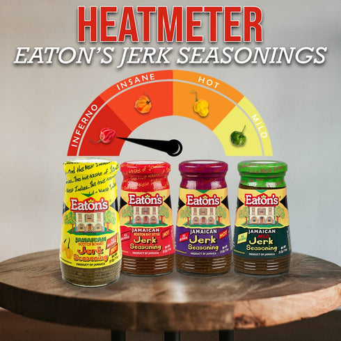 Eaton's Authentic Jamaican Jerk Seasoning - Spicy Caribbean Jerk Seasoning, BBQ Rub, Grilled Chicken Marinade