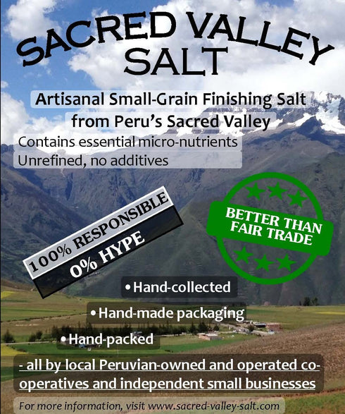 Small Grain Finishing Salt from Sacred Valley - Maras, Peru