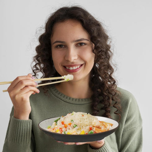 10 Packs Hethstia Shirataki Rice, Gluten-Free Konjac Rice Low-Carb, Keto & Paleo-Friendly, Sugar-Free, Vegan