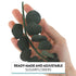 5 Count Global Sugar Art Green Eucalyptus Branch Sugar Cake Flowers, by Chef Alan Tetreault