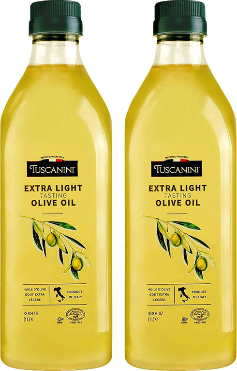 Tuscanini 100% Pure Extra Light Italian Olive Oil 33.8oz (2 Pack), Great