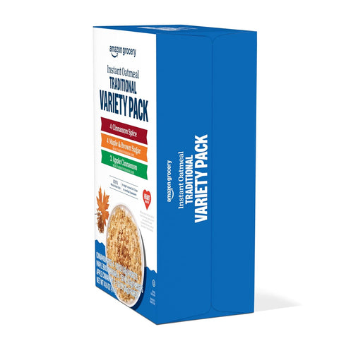 14.6 Oz, 10 Amazon Grocery, Traditional Variety Instant Oatmeal, Ct