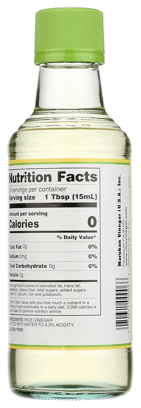Marukan 12 (Pack 1) Genuine Brewed Rice Vinegar, Ounce Glass Bottle