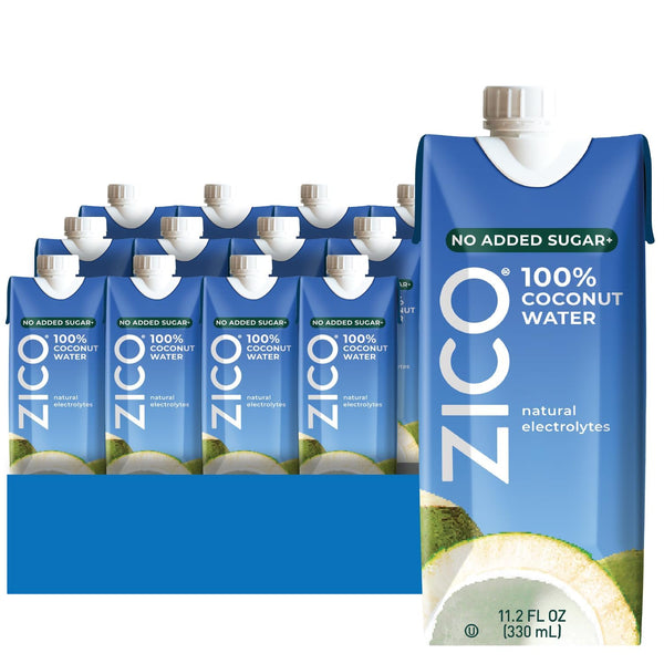 Zico 100% Coconut Water, No added Sugar, Refreshingly Delicious, Hydration with Electrolytes,