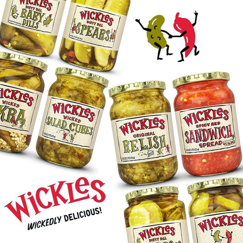 (12 OZ, Pack 1) Wickles Dirty Dill Cocktail Cornichons