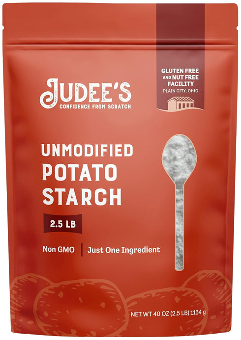 Judee's Unmodified Potato Starch - Starch Powder for Cooking & Breading -