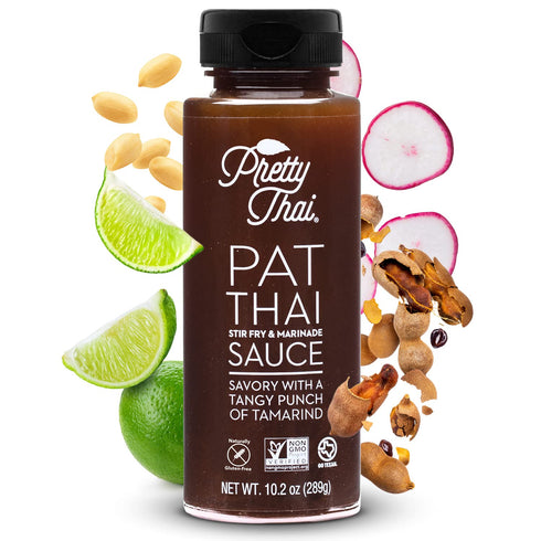Pretty Thai Pad Thai Sauce - Gluten Free, Non-GMO, Authentic Stir Fry Sauce & Marinade