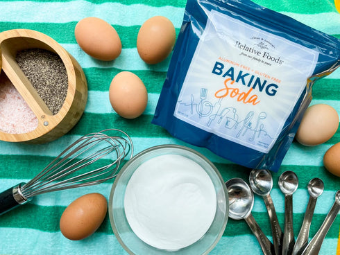 Baking Soda (2 Lbs) for Cooking, Cleaning & More - Gluten Free Sodium Bicarbonate, Aluminum Free