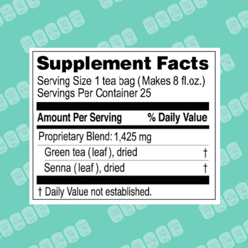 Hyleys Slim Tea Raspberry Flavor - Weight Loss Herbal Supplement Cleanse and Detox - 25 Tea Bags
