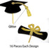 2025 Graduation Cupcake Toppers, 48 PCS Food/Appetizer Picks, Grad Cap Set, Diploma, Mini Cake Decorations