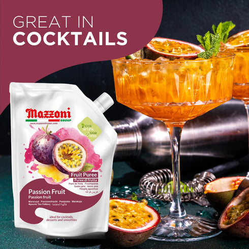 100% Mazzoni - Lime Juice & Passion Fruits Puree - Natural