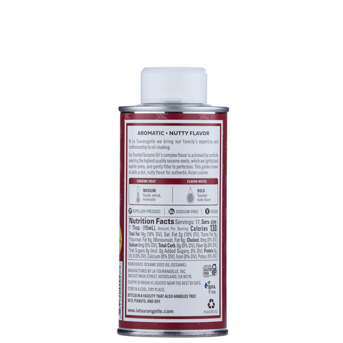 Set, 8.45 oz (Set 3) La Tourangelle, Favorites Trio of Oils - Roasted Walnut Oil, Avocado Oil, Toasted Sesame Oil, Gift