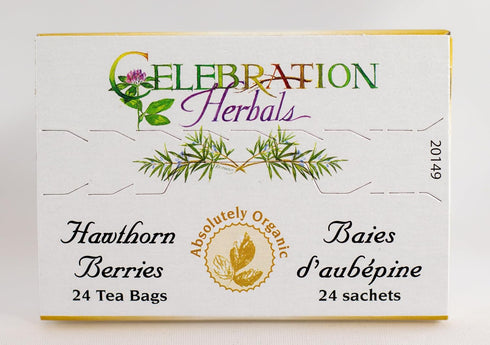 Celebration Herbals 24 Count Organic Hawthorne Berries Tea Bags