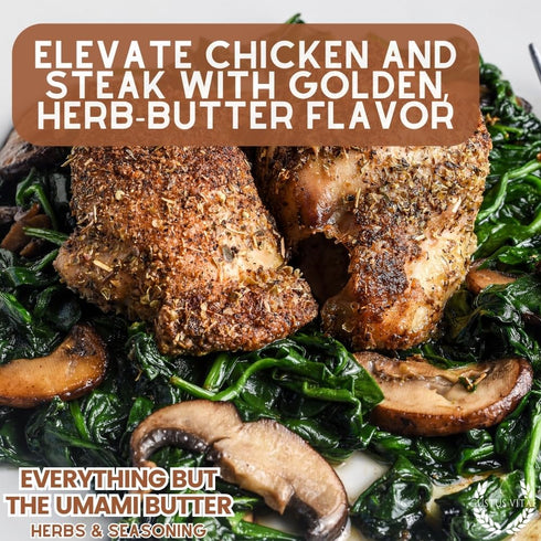 GLP-1 Everything But The Umami Butter Herbs & Seasoning | Artisanal Spice Blend | Gourmet Butter Seasoning | All