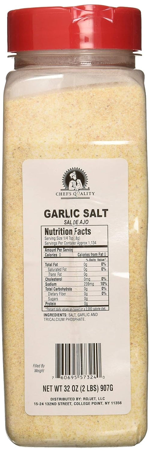 Chef's Quality 32 Garlic Salt, Ounce