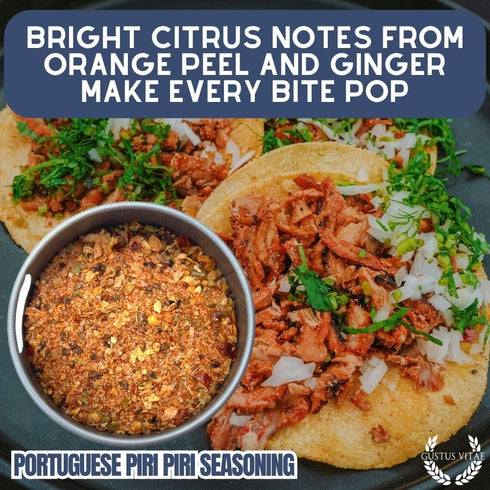 GLP-1 Portuguese Piri Piri Fire Seasoning | Gourmet Spice Blend | Non GMO, All Natural | Handmade in Small Batches