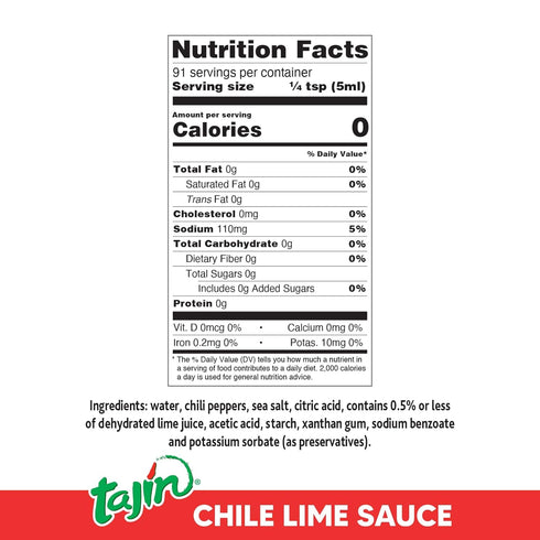 15.38oz (Pack 12) Tajin Mild Hot Sauce