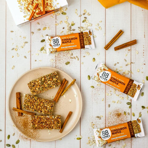 88 12 Count, Acres Granola Bars, Cinnamon Maple, School Safe, Allergen Free Seed & Oat Snack Bar, Gluten & Nut Free