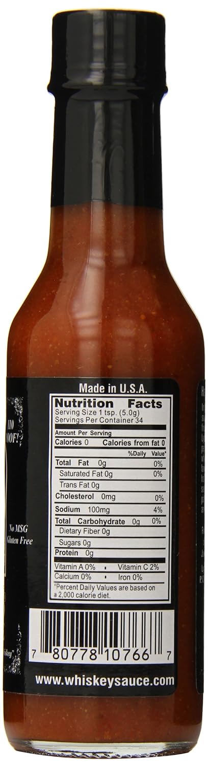 HISTORIC LYNCHBURG 6 Lynchburg Tennessee Whiskey Habanero Hot Sauce, Ounce