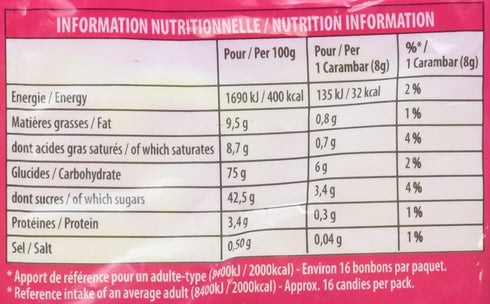 Candy in A Bag Carambar 130g (0.3 oz), One