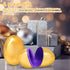 inheming 6 PCS Gold Eggs, Empty Plastic Easter Eggs, Fillable Eggs for Candy, Chocolate, Money and Stuff, Easter Egg