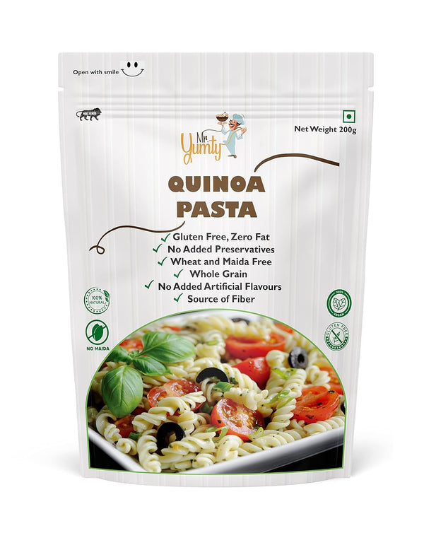 Mr. Yumty Quinoa Pasta, No Wheat, No Maida, A rich source of Proteins and