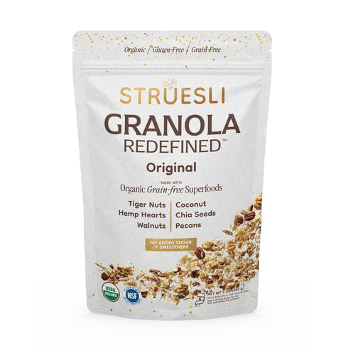 Struesli Original Organic Granola, Grain & Gluten Free, Healthy Snacks with Chia